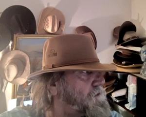 NEU ROTHAARIGER 100 % WOLLFILZ VERSTAUBAR WASSERABWEISEND HUT LARGE HERGESTELLT IN DEN USA FEDORA - Bild 1 von 19