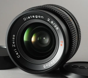 Mint Contax Carl Zeiss Distagon T MMJ 28mm F/2.8 MF Lens for From Japan #3575 - Picture 1 of 12