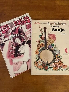 Vintage Banjo Books (Lot of 2) Fun With The Banjo & Fun With Strums Mel Bay 1962 - Picture 1 of 3