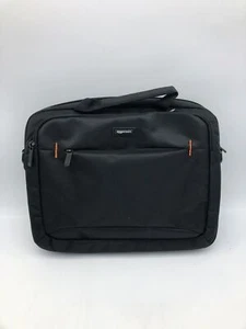 Torba na laptopa Amazon Basics 17,3 cala, kompaktowa, przegródki na akcesoria, czarna - Zdjęcie 1 z 6