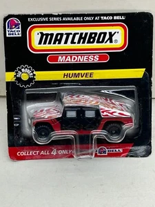 1998 MATCHBOX SUPERFAST TACO BELL EXCLUSIVE HUMMER HUMVEE NEW ON CARD - Picture 1 of 3
