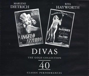 DIVAS MARLENE DIETRICH & RITA HAYWORTH - GOLD COLLECTION 40 TRACK 2 CD SET - NEW - Picture 1 of 2