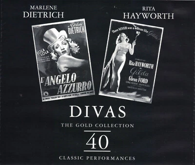 DIVAS MARLENE DIETRICH & RITA HAYWORTH - GOLD COLLECTION 40 TRACK 2 CD SET - NEW - Image 1 of 2