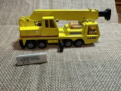 Vintage 1974 Lesney Matchbox 7" Super Kings Laing K-12 Hercules Mobile Crane - Image 1 of 4