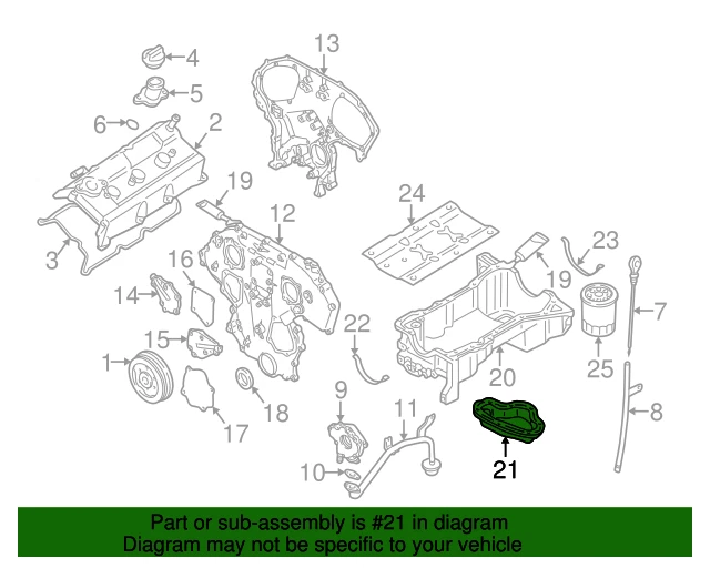 Novo Genuíno Infiniti Pan Assy-Oil 111104W010 Fabricante de Equipamento Original - Imagem 1 de 4
