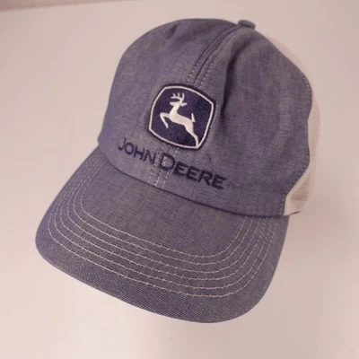 Sombrero John Deere Trucker Malla Snapback Para Hombre Ajustable Azul Blanco K-Products Foto 1 de 4