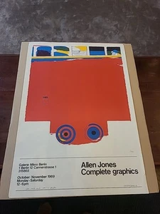 ALLEN JONES Signed Poster Complete Graphics 1969 Galerie Mikro Berlin - Picture 1 of 8