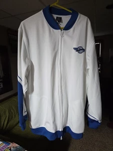 Y2K VTG AIR JORDAN WINGS 20th Anniversary XXL Track Jacket 2005 Warm Up 00s Blue - Picture 1 of 10