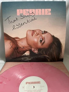 SIGNED & IN HAND!! Perrie Edwards Perrie PINK Vinyl LP W/handwritten Lyrics - Picture 1 of 8