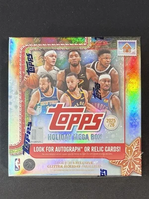 2025/26 Topps Holiday Basketball Factory Sealed NBA Mega Box!!