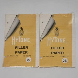 2 fogli di carta riempitiva vintage Hytone foderata in foglie sfuse 71 ciascuno 8,5”x5,5” NOS - Foto 1 di 3