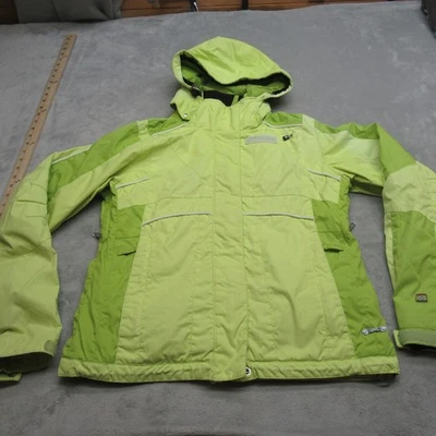 Женская куртка Spyder 8 средний размер зеленая утепленная с капюшоном Wa водоотталкивающее средство для улицы - Изображение 1 из 4