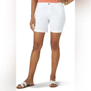 Pantalones cortos chinos Lee 7” para mujer blancos talla 8 nuevos con etiquetas - Imagen 1 de 6