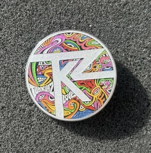 Watercolor / Double Rainbow TURKUAZ “Chrome” Pin by Danny Steinman - Picture 1 of 3