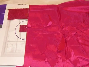 Lavena Valance Style Selections Back Tab Fushia 50x17L Child two way New - Picture 1 of 2