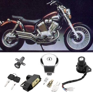 US Ignition Switch Fuel Gas Cap Cover Keys For Yamaha VIRAGO XV250 XV535 XV240 - Picture 1 of 9