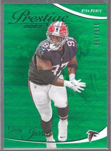 2023 Panini Prestige Grady Jarrett Green Xtra Points Premium /199 Falcons #13 - Picture 1 of 2
