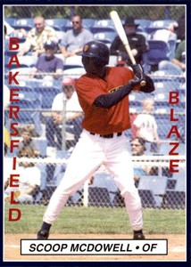 2000 Bakersfield Blaze Pizza Hut/Pepsi #18 Scoop McDowell Jackson Mississippi MS