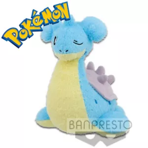 Pokemon Lapras ~ Kutsurogi Time Big Plush! Sleepy resting AUTHENTIC Banpresto - Picture 1 of 7