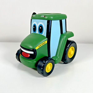 John Deere Tomy Green 6 in. Push N Roll Johnny Tractor Truck Toy for Kids