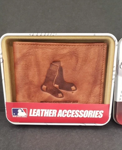 Boston Red Sox MLB Men's  Wallet  Embroidered Leather Billfold  New  4019 Cover