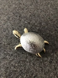 BROCHE BROCHE TORTUE TON ARGENT GERRY'S vintage D13 - Photo 1/5