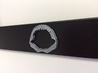 Jaws Shark Teeth in 3d- Limited  Black with Grey LICENSE plate frame QTY 1