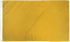 Bandera "ORO" 3x5 pies poliéster bandera signo color sólido crudo dorado champán oro - Imagen 1 de 5