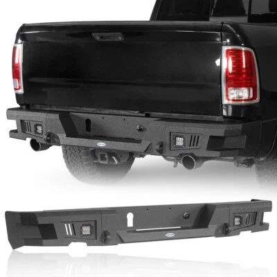 越野纹理钢后踏板保险杠组件适用于 Ram 1500 09 - 18 拾音器 — 第 1/4 张图片