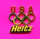 HERTZ PIN USA PIN CALGARY 1988 OLYMPIC PIN TEAM USA PIN NOC PIN OFFICIAL SPONSOR