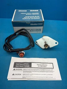 ZeroStart 3500046 Temro Heavy Duty Engine Block Heater For Mercedes 904 Engine - Picture 1 of 11