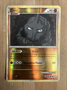 Pokemon Onix 56/95 2010 HGSS Unleashed Reverse Holo MP - Picture 1 of 2