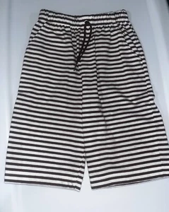 Patsy Aiken /chez Ami  Youth Brown And White Striped Shorts Size 5 - Picture 1 of 5