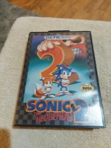 Sonic The Hedgehog 2 Sega Genesis 1992 CIB Complete with Box No Manual - Picture 1 of 3