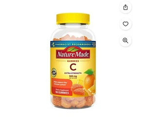 Nature Made Extra Strength Vitamin C Gummies 500 mg 180ct EXP 12/2027 - Picture 1 of 2