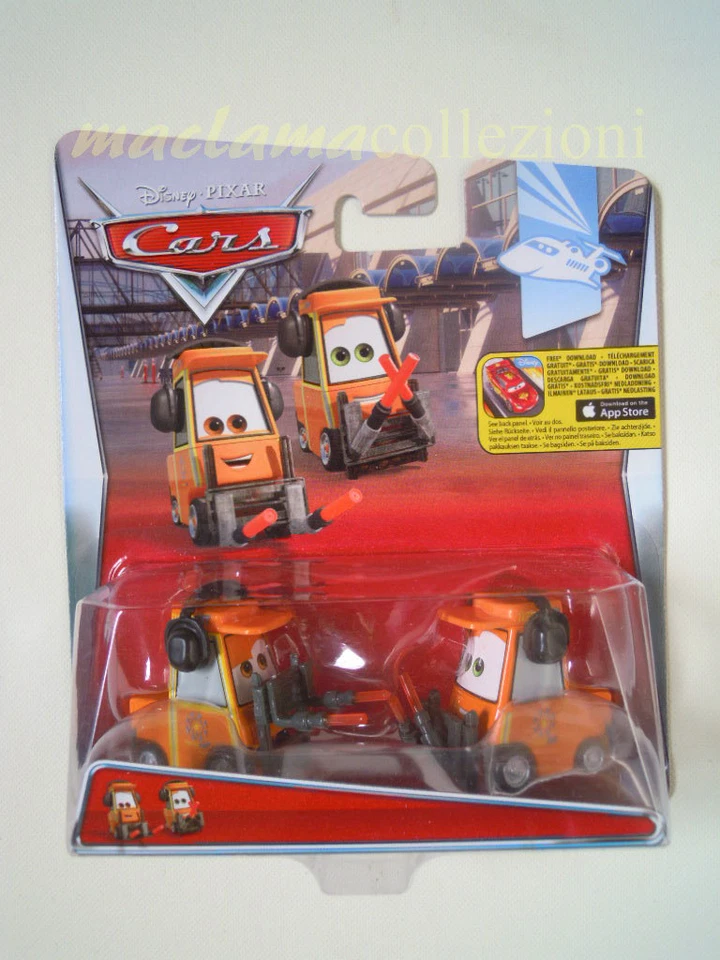 CARS Disney pixar 2015 NAT MCLUGNUT & MICHAEL HONKSEL airport 1:55 mattel maclam - Immagine 1 di 1