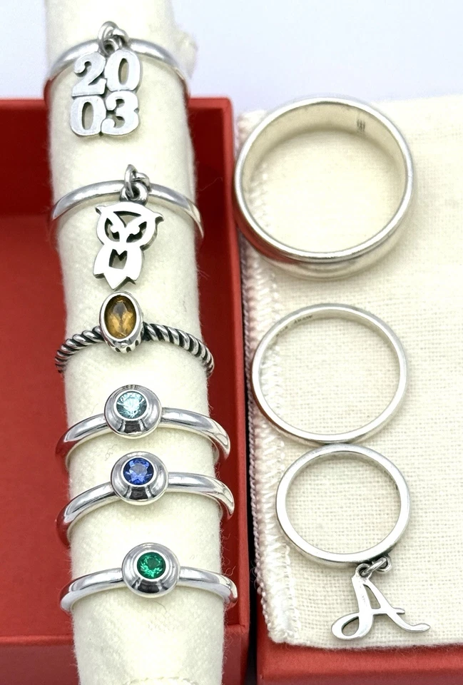 Anéis de prata esterlina James Avery - Imagem 1 de 4