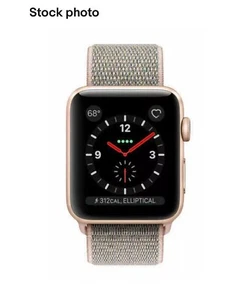 Apple Watch Series 3 Rose Gold 42mm GPS+Cellular Unlocked With Nylon Sport Loop - Picture 1 of 4