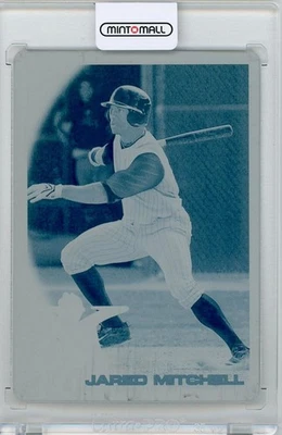 2010 Topps Pro Debut Jared Mitchell 177 Cyan Printing Plate 1/1 - Image 1 of 2