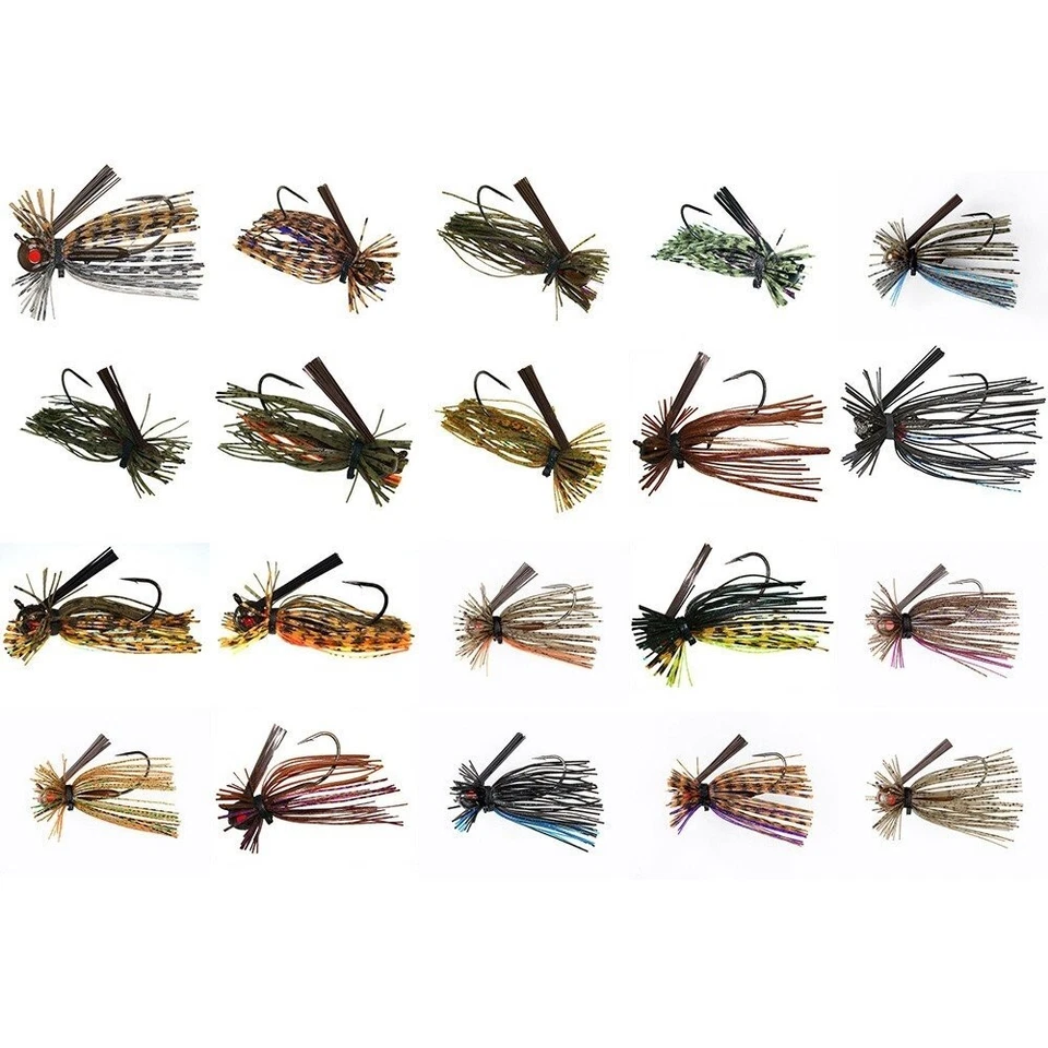 Paquete de 2 señuelos de pesca Jewel Eakins Finesse Jig Foto 1 de 1