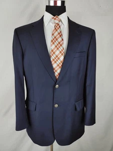Jos. A. Bank Herren 42R Blazer Sakko Navy Blau 2 Silber Knöpfe Jacke Sport Mantel - Bild 1 von 16
