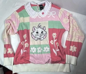 Disney Caja Almuerzo Marie Cat Aristocats Cuello Rosa Floral Cuello Redondo 2XL - Imagen 1 de 15