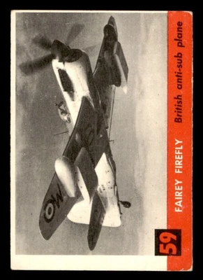 1956 Topps Jets #59 Fairey Firefly VG/EX - Image 1 of 2