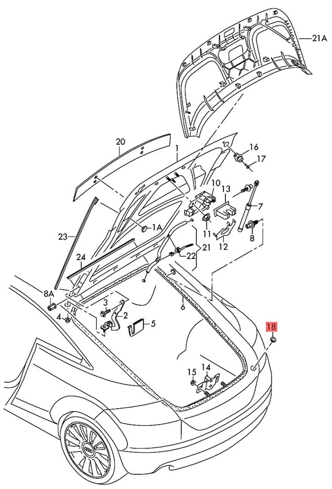 Película protectora genuina AUDI audi TTRS cupé roadster izquierda y derecha 8N0827771C Foto 1 de 1
