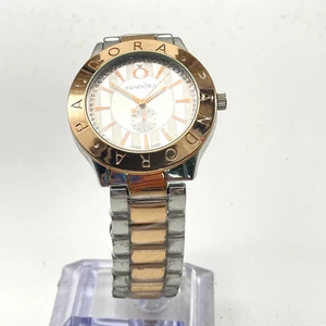 PANDORA Watch Womens Two Tone Stainless Steel Swiss Made Rose Gold Bracelet - Picture 1 of 12