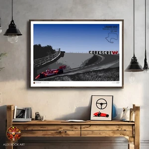 Laguna Seca Race Track Poster INDYCAR Bobby Rahal Lola Wall Art Print Fan Gift - Picture 1 of 18