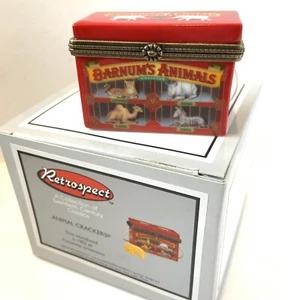 Barnum’s Animal Crackers W/Cracker MIB Porcelain Hinged Midwest Of Cannon Falls - Picture 1 of 18