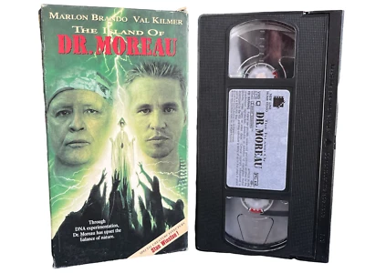 1996 ISLAND OF DR. MOREAU (VHS TAPE) MARLON BRANDO Stan Winston VAL KILMER - Image 1 of 4