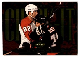 1997-98 Score Check-It Eric Lindros #1 Philadelphia Flyers