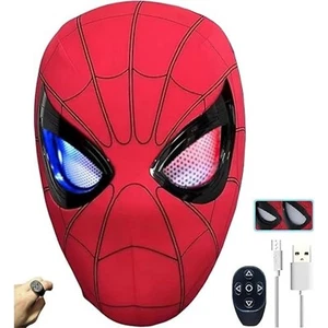 Spider-Man Mask with Movable Eyes – Remote-Controlled Peter Parker Cosplay Mask - Picture 1 of 6